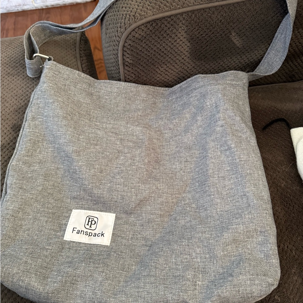 Gray Men's Shoulder Bag